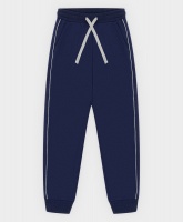 Брюки спортивные с кулисками синие Button Blue, школьная форма для девочек  фото, kupilegko.ru
